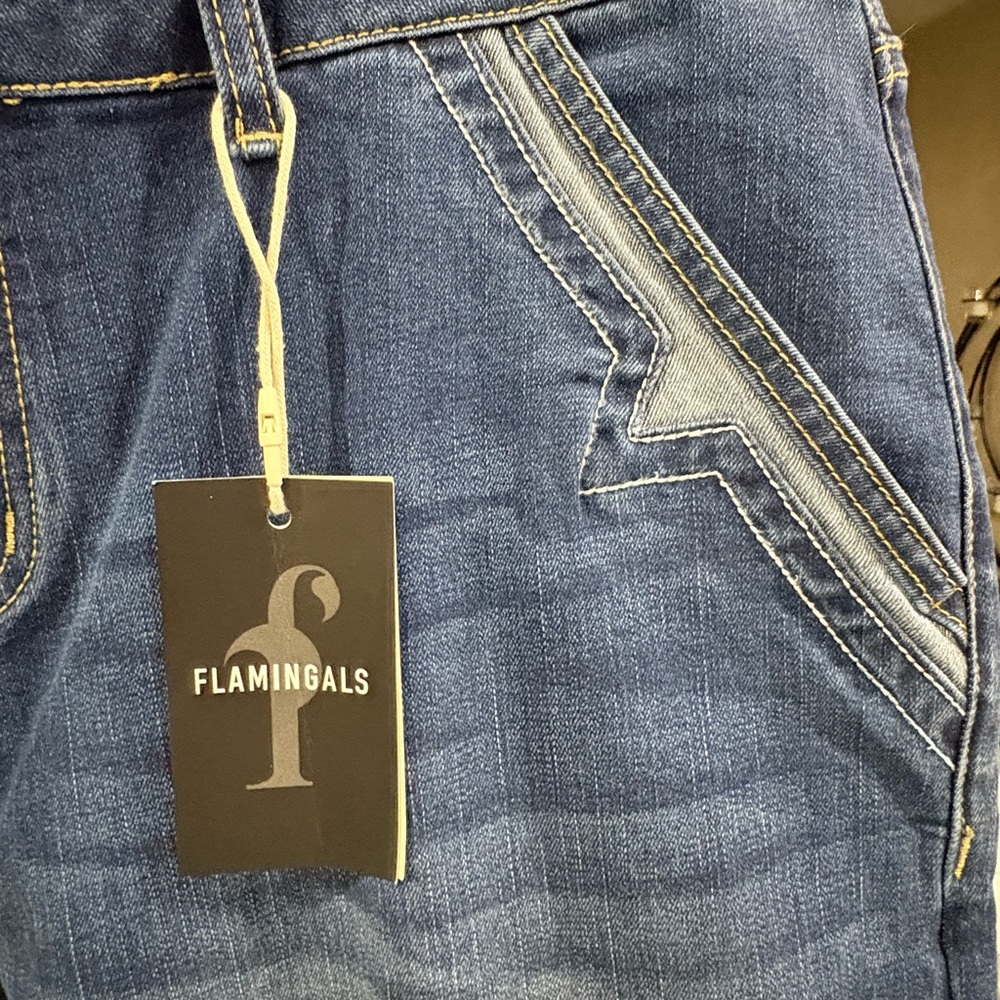 Flamigals Blue Washed wide-Leg Jeans NWT